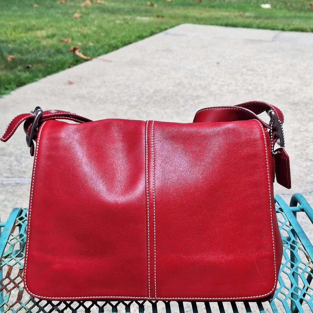 Vintage Like New! 2004 Red Wine color Coach. NºDO43-9570 - Picture 12 of 16